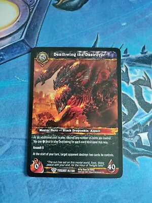 Deathwing The Destroyer World Of Warcraft WoW TCG Twilight Of Dragons 21/220 NM • $23