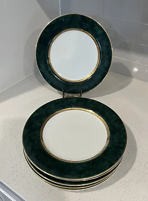 Vintage Retroneu Imperial Collection Malachite Green Fine China Dinner Plate 6 • $99.99