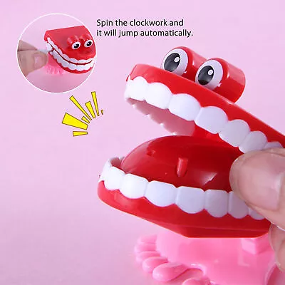 Wind Up Clockwork Toy Chattering Funny Cute Walking Teeth Toys  • $11.62
