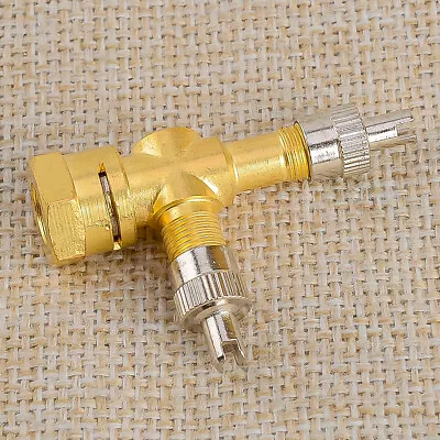 1x 3-Way Valve Stem Port TPMS Tee Adapter Tire Pressure Gauge Connector • $10.20