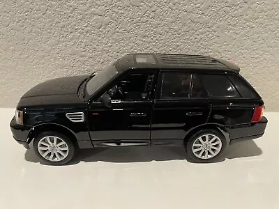 BURAGO Black Range Rover Sport 1/18 Diecast Model 12069 • $39.99