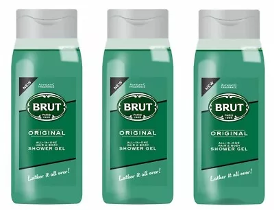 Brut Shower Gel Original  500ml X 3 • £9.46