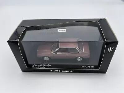 Minichamps 1982 Maserati Biturbo Marine 80 Copper Metallic 1:43 Scale  • $39.20