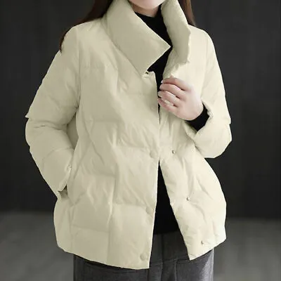 Womens Korean Fashion Loose Padded Jacket Winter Warm Parka Short Outwear • $70.13