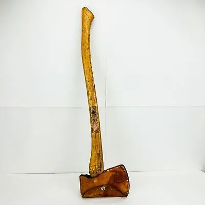 Vintage Kelley How Thomson Co. Hickory Splitting Maul Axe With 25  Handle • $99.95