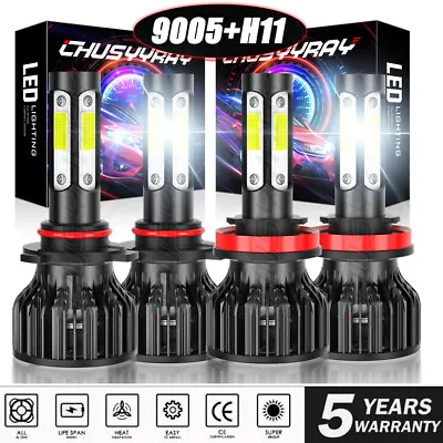 For Scion TC 2009-2013 6000K White LED Headlight High Low Beam Bulbs Qty 4 • $26.99