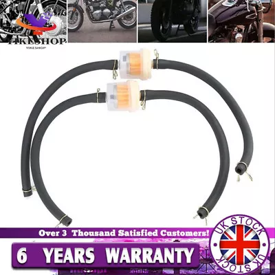 2Pcs Fuel Oil Filter Pipe Hose For Scooters Mini Motos Small Garden Machinery • £6.89