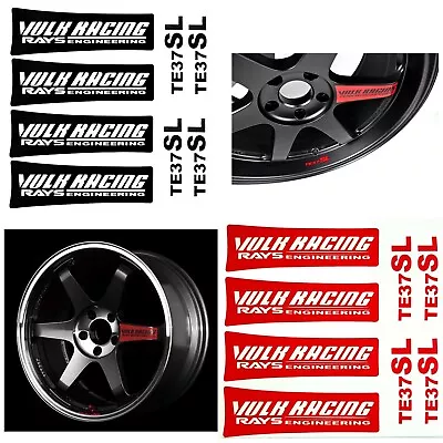 1SET Volk Racing Te37 Te37sl Alloy Side Spokedecal Sticker *sticker Screen • $5.99