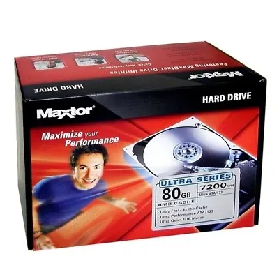 Maxtor 80GB Internal 7200RPM 3.5  (6Y080P0) DiamondMax Plus 9 HDD • $45