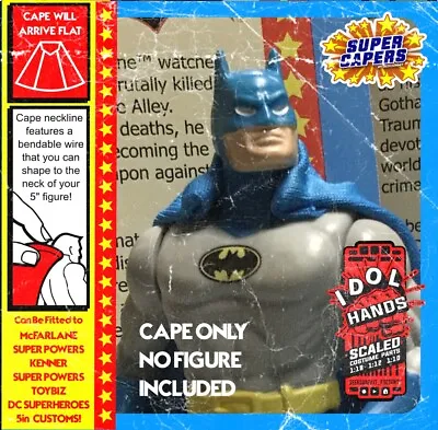 Batman Kenner Style Super Powers Fabric Cape For McFarlane/Vintage  Figure • $15