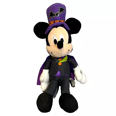 Disney Mickey Mouse Stuffed Plush Halloween Costume With Top Hat Cape 8 Inch • $7.95