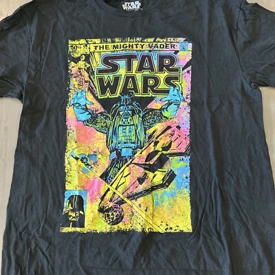 $12.99 • Buy STAR WARS T-Shirt Adult XL The Mighty Vader Comic Retro Disney Mens