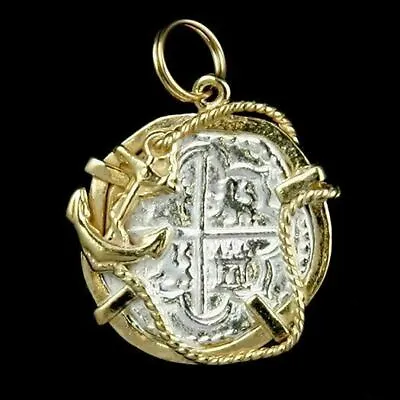 $89.95 • Buy Atocha Sunken Treasure Jewelry - Medium Pieces Of 8 Silver Coin Pendant