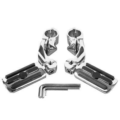 1-1/4  Highway Foot Pegs Pedal Fit For Harley Touring Electra Street Road Glide • $32.50