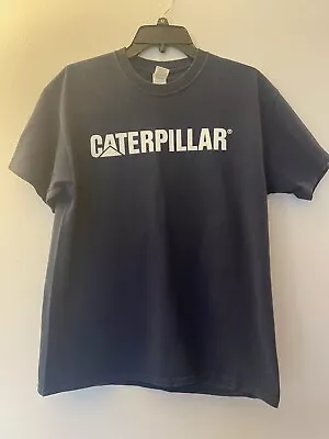 Caterpillar T-Shirt Navy Blue With Size Large Athletic Cotton • $19