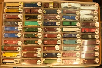 N Scale 50' BOX CAR GT RI SP&S SP MILW NS NP MEC PRR PENNSY OP&E Sold Individua • $14.95