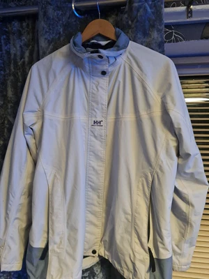 £18.40 • Buy Helly Hansen Hellytech Rain Coat Jacket Lined Sailing White L Womens 
