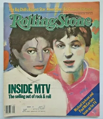 Rolling Stone Magazine Issue #410 Jackson & McCartney Team Up For TV 12/8/83 M14 • $14.99