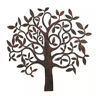 Se Worlds Tree Of Life Wall Art Primitive Style Artisan Crafted Rustic Patina Ir • $89