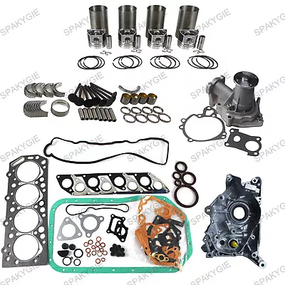 Overhaul Rebuild Kit + Water Pump + Oil Pump Fits Mitsubishi 4D56 Engine • $775