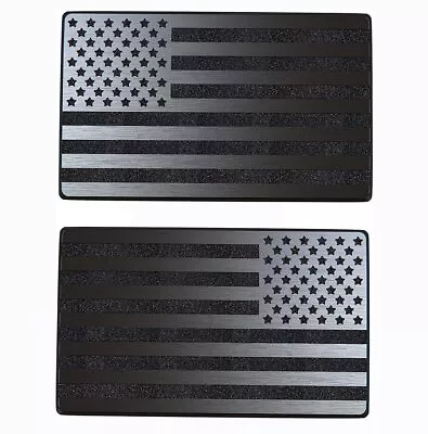 Magnet American Black Flag Reflective Auto Decal For Cars Trucks 2pcs Forward.. • $20.48