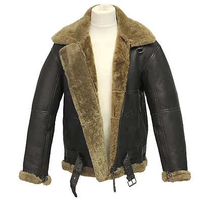 WWII Mens RAF Ginger Sheepskin Aviator Flying Jacket • $659.99