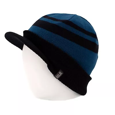 Jack Wolfskin Stormlock Windmill Cap Kids Hat Windproof Warming 1906501-1121 • £10.28