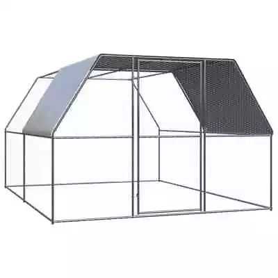 Outdoor Chicken Cage Coop Rabbit Hutch Run Ferret Roof Cover House Large 3x4x2M • $376.99