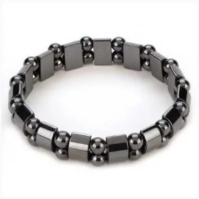 Magnetic Hematite Bracelet Pain Relief Powerfull Elastic Therapy Arthritis G5 • $6.99