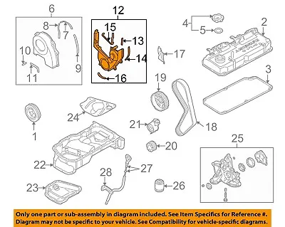 MITSUBISHI OEM 01-02 Mirage-Engine Timing Cover MD372750 • $77.72