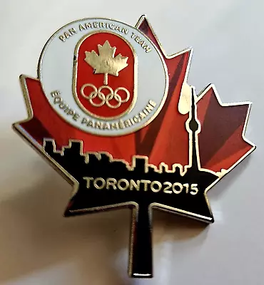 2015 Toronto Pan Am Games Pan American CANADA COC  NOC  Maple Leaf Pin • $10.90