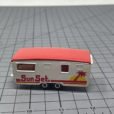 Matchbox Lesney - Superfast No57 - Eccles Trailer Caravan - RARE -  SUN SET   • $55.24