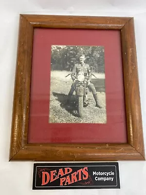 Vintage Indian World War 2 Soldier Scout Black And White Military Framed Picture • $26.70