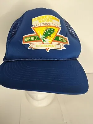 Vintage Mercury Marine Hat Snapback Employee Fishing Tourney FDL Winnebago 1992 • $10.50