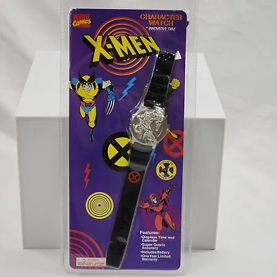 Marvel Comics X-Men Wolverine Metal Character 3D LCD Flip Up Watch (1994) 90s • $49.95