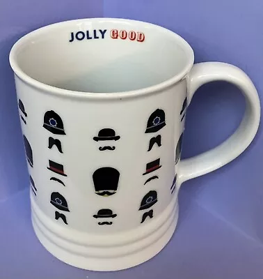 JOLLY GOOD British Hats And Mustaches COFFEE MUG By FRINGE • $14.95