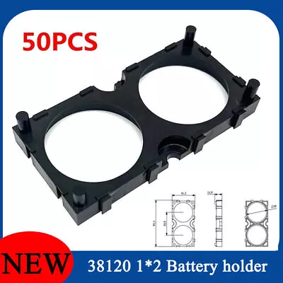 50Pcs/1x2 Cell 38120 Battery Holder Spacer Radiating Shell Plastic Cell Bracket • $18.31