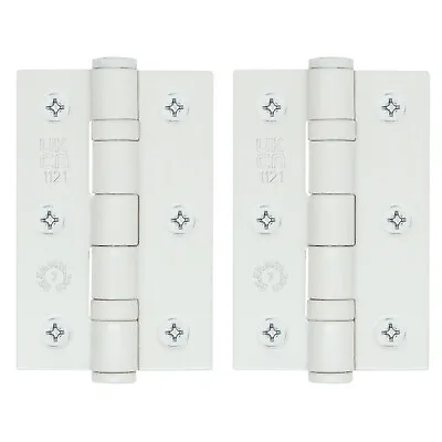 WHITE Internal Door Hinges 3 Inch 75mm Ball Race WITH SCREWS Pair • £328.90