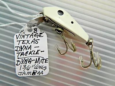 Vintage Texas Dyna Tackle Dyna-Mite Crankbait Fishing Lure • $1.99