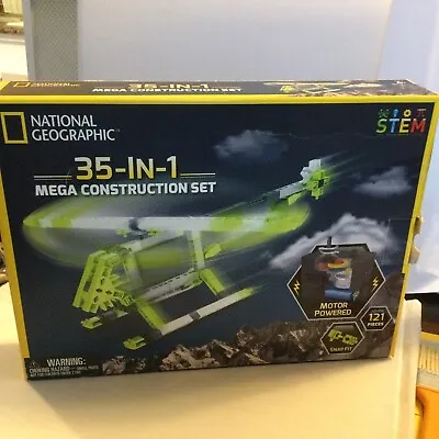 National Geographic 35 In 1 Mega Motor Powered Construction Set Stem 121 Pc READ • $9.99