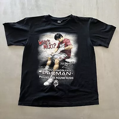 Manny Pacquiao T-Shirt Men’s Size XL Pacman Double Sided Team Pacquiao Boxing • $24.88