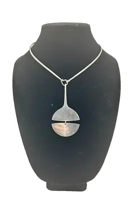 Georg Jensen Signed Sterling Silver Collar Necklace Vivianna Torun • $3150