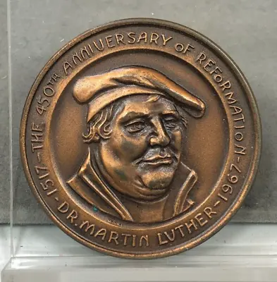 Dr. Martin Luther 450th Anniversary Of Reformation Medal Canada Centennial 1967 • $24.95