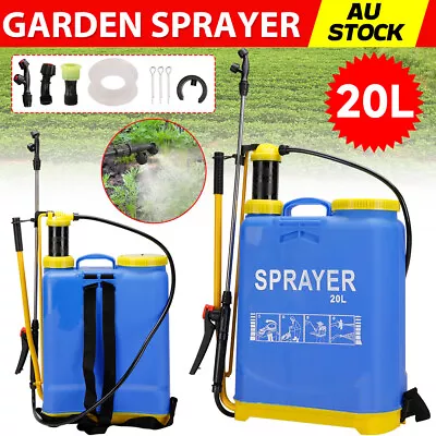 20L Weedsprayer Garden Sprayer Backpack Pressure Washer Back Knapsack Spray AUS • $43.85