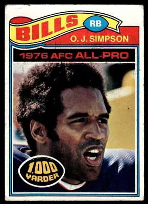 1977 Topps #100 O.J. Simpson FOOTBALL (low Grade) Buffalo Bills • $5