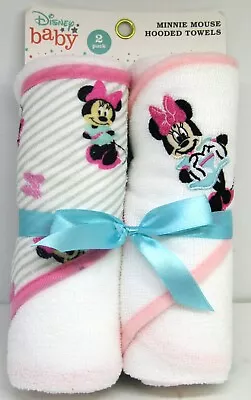 Disney Baby Minnie Mouse Hooded Towels 2 Pack.  New. • $12.50