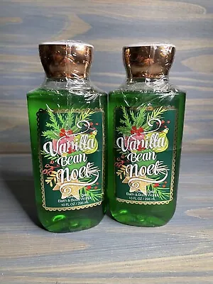 Lot Of 2 Vanilla Bean Noel Bath Body Works Shea & Vitamin E Shower Gel  10oz • $10