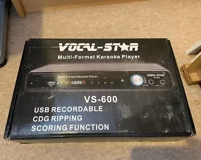 £20 • Buy Vocal-Star VS-600 CDG DVD Karaoke Machine With 2 Microphones & Songs