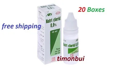 20 Boxes Natri Clorid Eye Drops 0.9% Nasal Drop Sodium Chloride 0.9% 10ml • $51.50