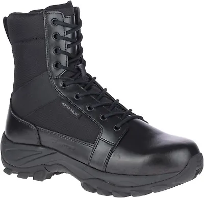 Bates Fuse Side Zip Waterproof E06508 Mens Black Wide Leather Tactical Boots • $52.99
